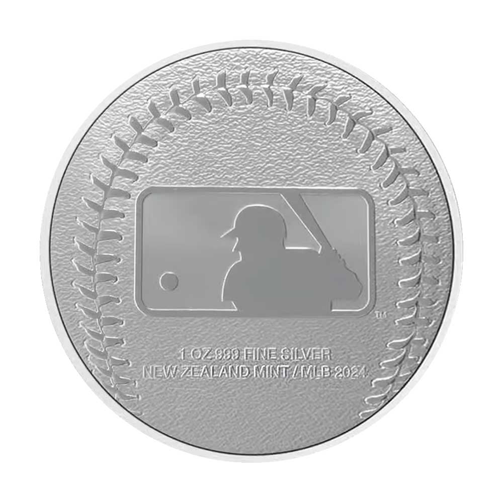 1 Troy oz New Zealand Mint Los Angeles Dodgers Silver Medallion