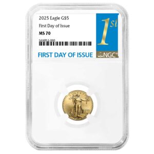 2025 $5 American Gold Eagle 1/10 oz NGC MS70 FDI First Label
