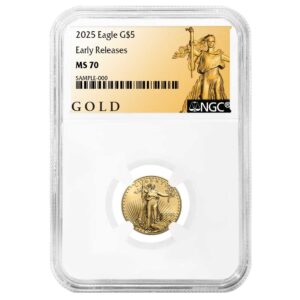 2025 $5 American Gold Eagle 1/10 oz NGC MS70 ER ALS Label