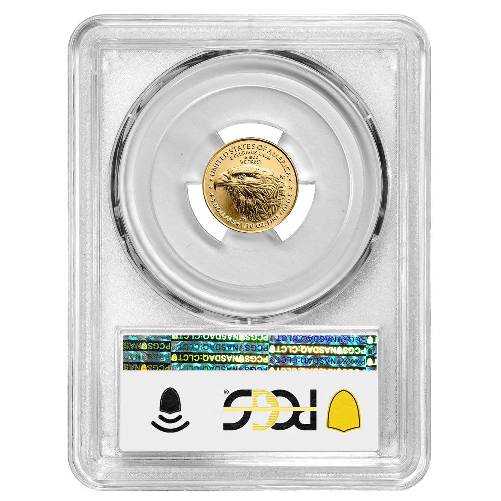 2025 $5 American Gold Eagle 1/10 oz Blue Label - Pinehurst Coins