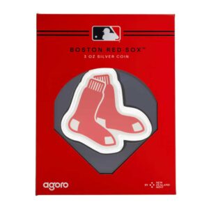 2025 MLB Boston Red Sox 3 oz Silver Coin By Agoro Mintage of 500