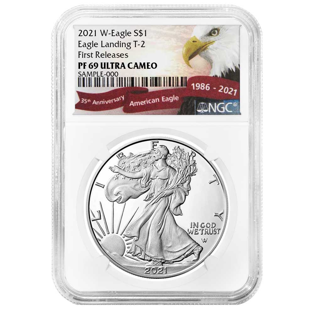 2021-W Proof $1 Type 2 American Eagle NGC PF69UC FR Exclusive