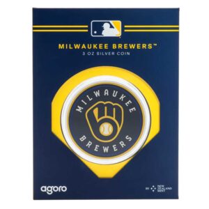 2025 MLB Milwaukee Brewers 3 oz Silver Coin