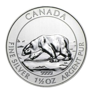 2013 $8 Canadian Silver 1.5 Troy oz Polar Bear