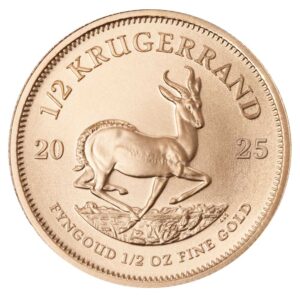 2025 South Africa Gold Krugerrand 1/2 oz Brilliant Uncirulated