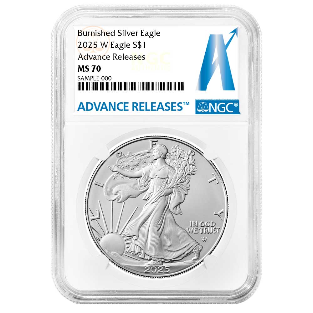 2025-W Burnished $1 American Silver Eagle AR Advance Releases