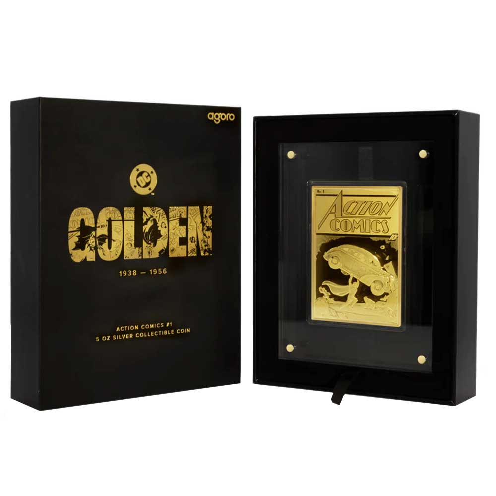 2025 DC 90th Anniv. Golden Age- Action Comics #1 Gilded Coin 5 oz