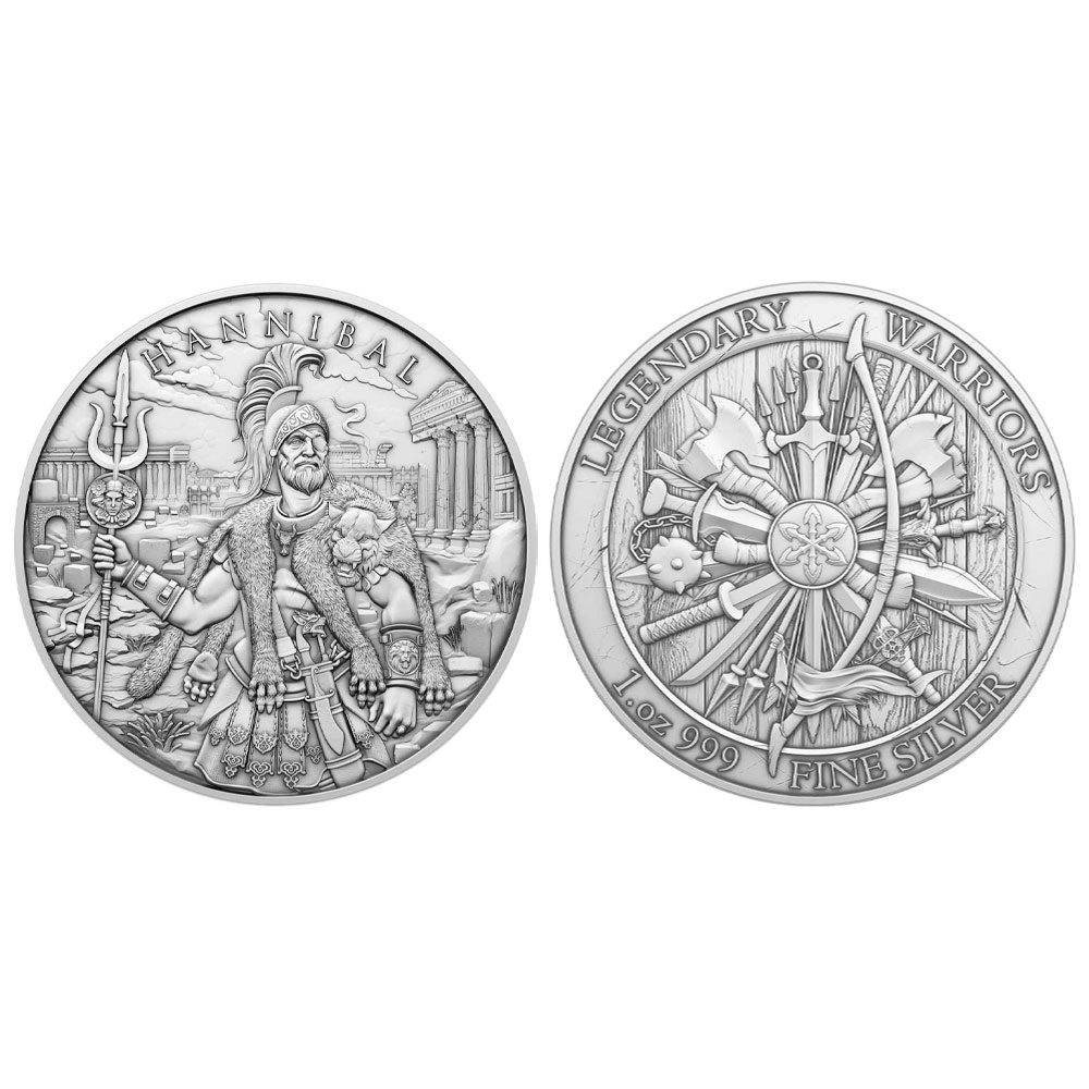1 Troy oz Hannibal Design .999 Fine Silver Round - Pinehurst Coins