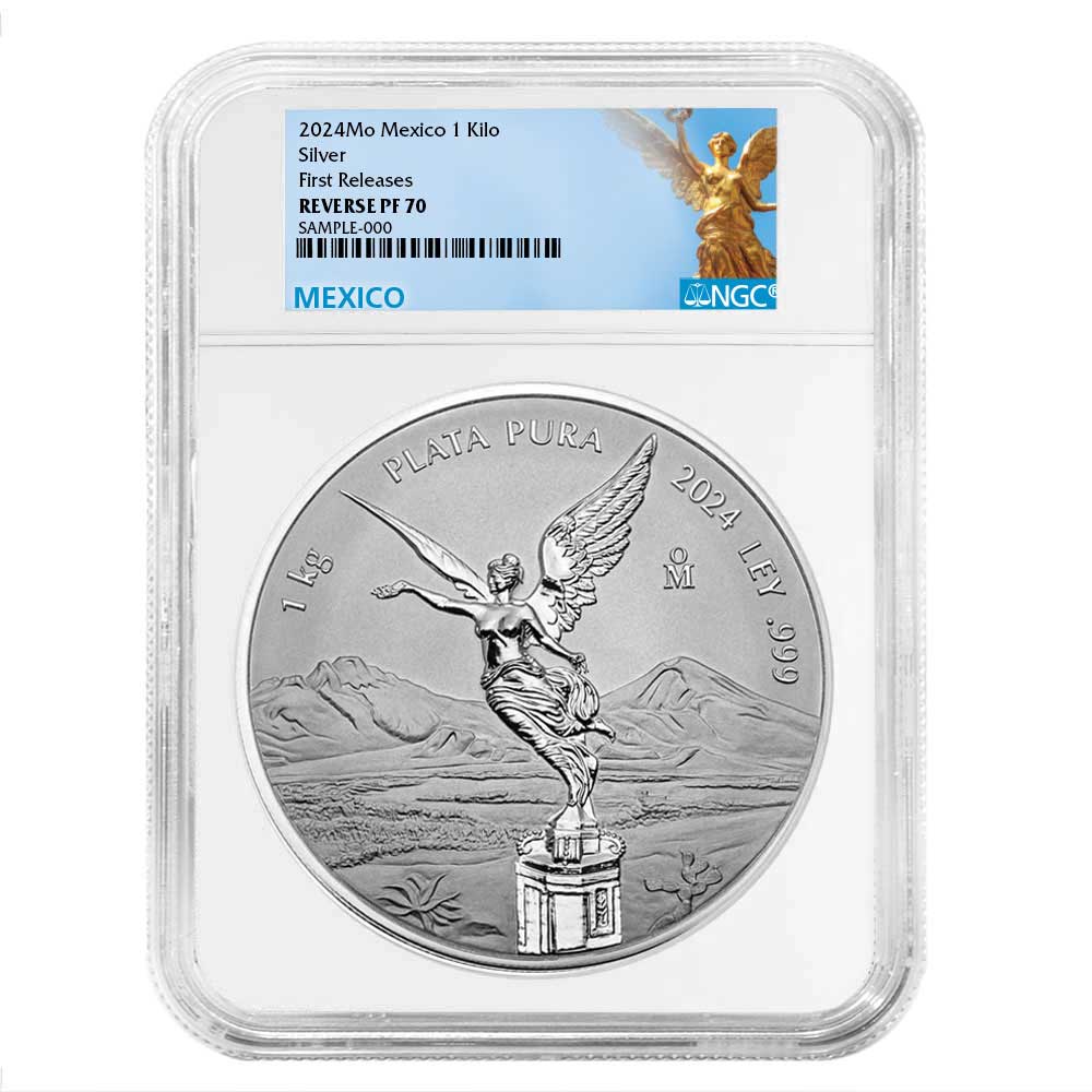 2024 Reverse Proof Silver Mexican Libertad 1 Kilo NGC PF70 FR
