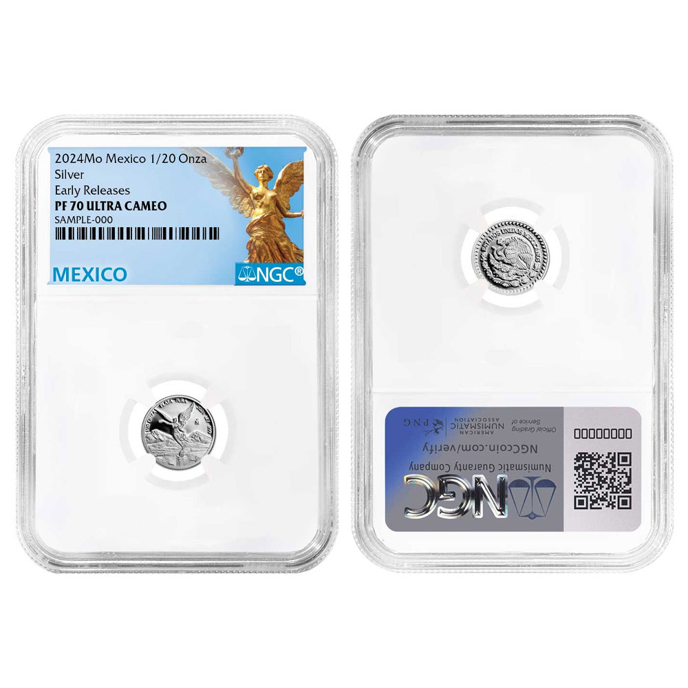 2024 Proof Silver Mexican Libertad Onza 1/20 oz NGC PF70UC ER
