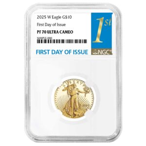 2025-W Proof $10 American Gold Eagle 1/4 oz NGC PF70UC FDI First Label