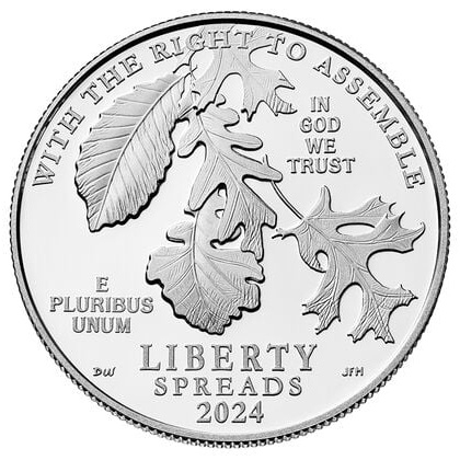 2024’s Platinum oak tree bullion design