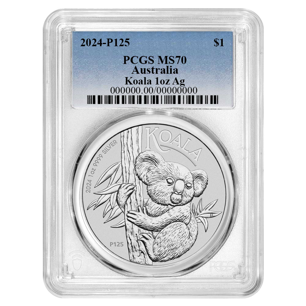 2015年 オーストラリア　コアラ ＰＣＧＳ MS70 S1$ 2015年 オーストラリア コアラ 銀貨 PCGS MS70
