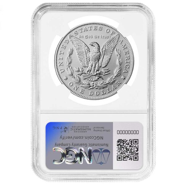 2025 $1 Morgan Silver Dollar NGC MS70 FR Blue Label - Pinehurst Coins