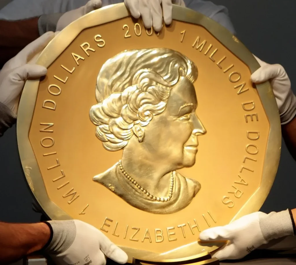 The world’s second-largest coin, displaying Queen Elizabeth II