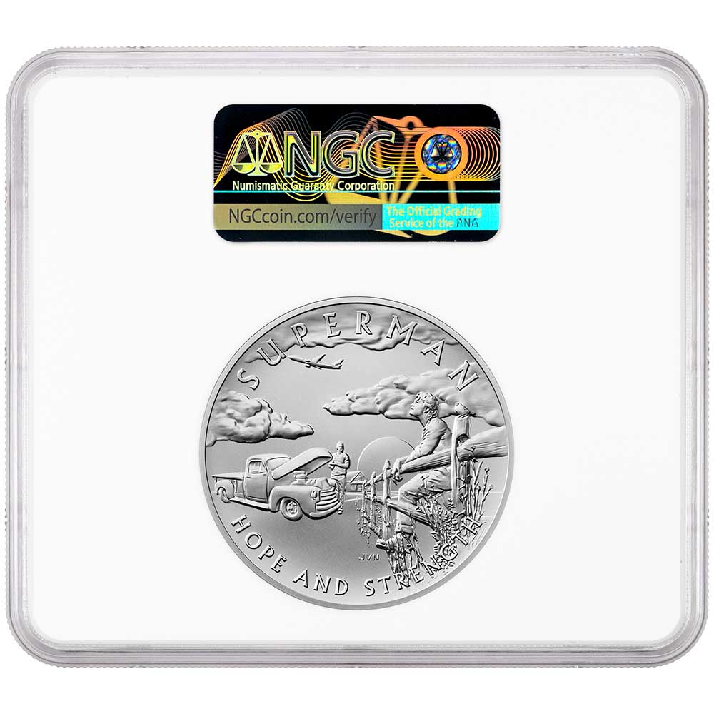 2025 Superman DC Comics 2.5 oz Silver Medal NGC MS70 Superman