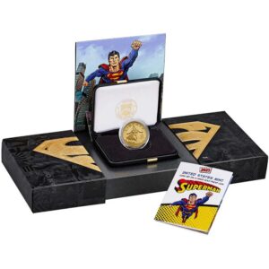 2025-W Proof $50 Superman DC Comics 1/2 oz Gold Coin