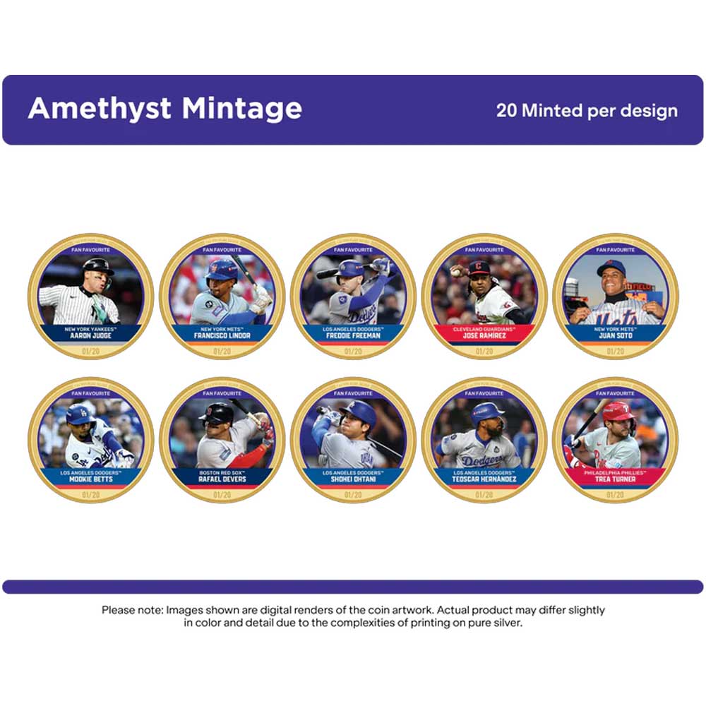 2025 Major League Baseball MLB Trading Coins 2pc Set in Sealed Box