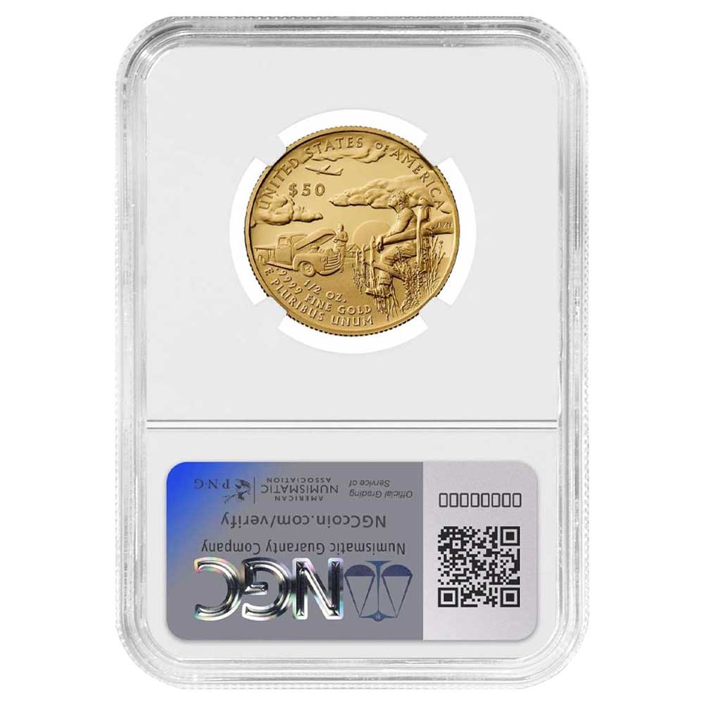 2025-W Proof $50 Superman DC Comics 1/2 oz Gold Coin NGC PF70UC