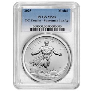 2025 Superman DC Comics 1 oz Silver Medal