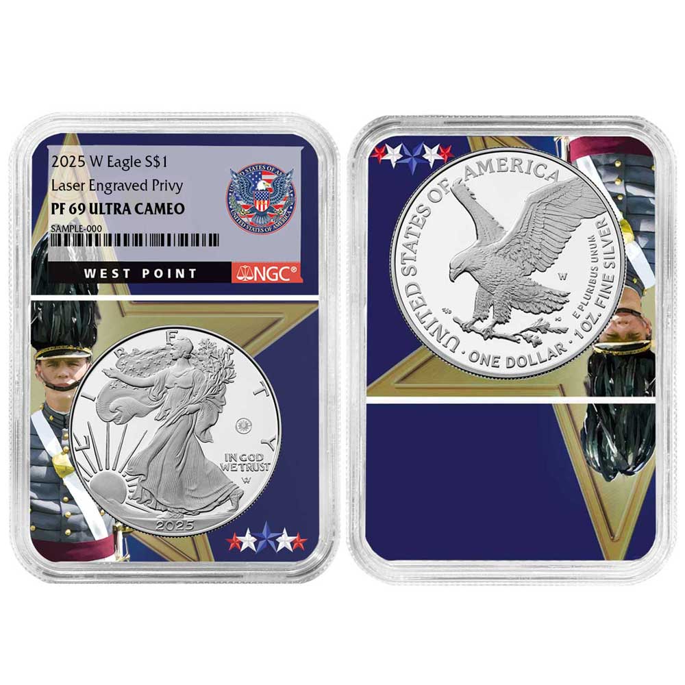 アクセサリー SILVER EAGLE
ASTATIC 2025-W Proof $1 American Silver Eagle Laser Beam Privy NGC PF69UC