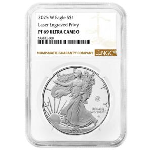 2025-W Proof $1 American Silver Eagle Laser Beam Privy