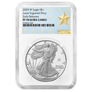 2025-W Proof $1 American Silver Eagle Laser Beam Privy