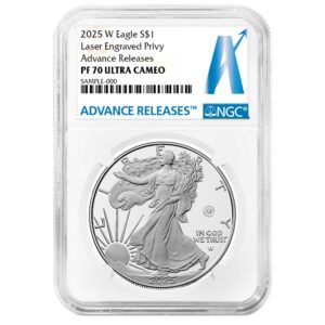 2025-W Proof $1 American Silver Eagle Laser Beam Privy