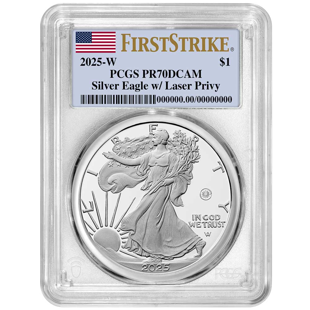 2025-W Proof $1 American Silver Eagle Laser Beam Privy