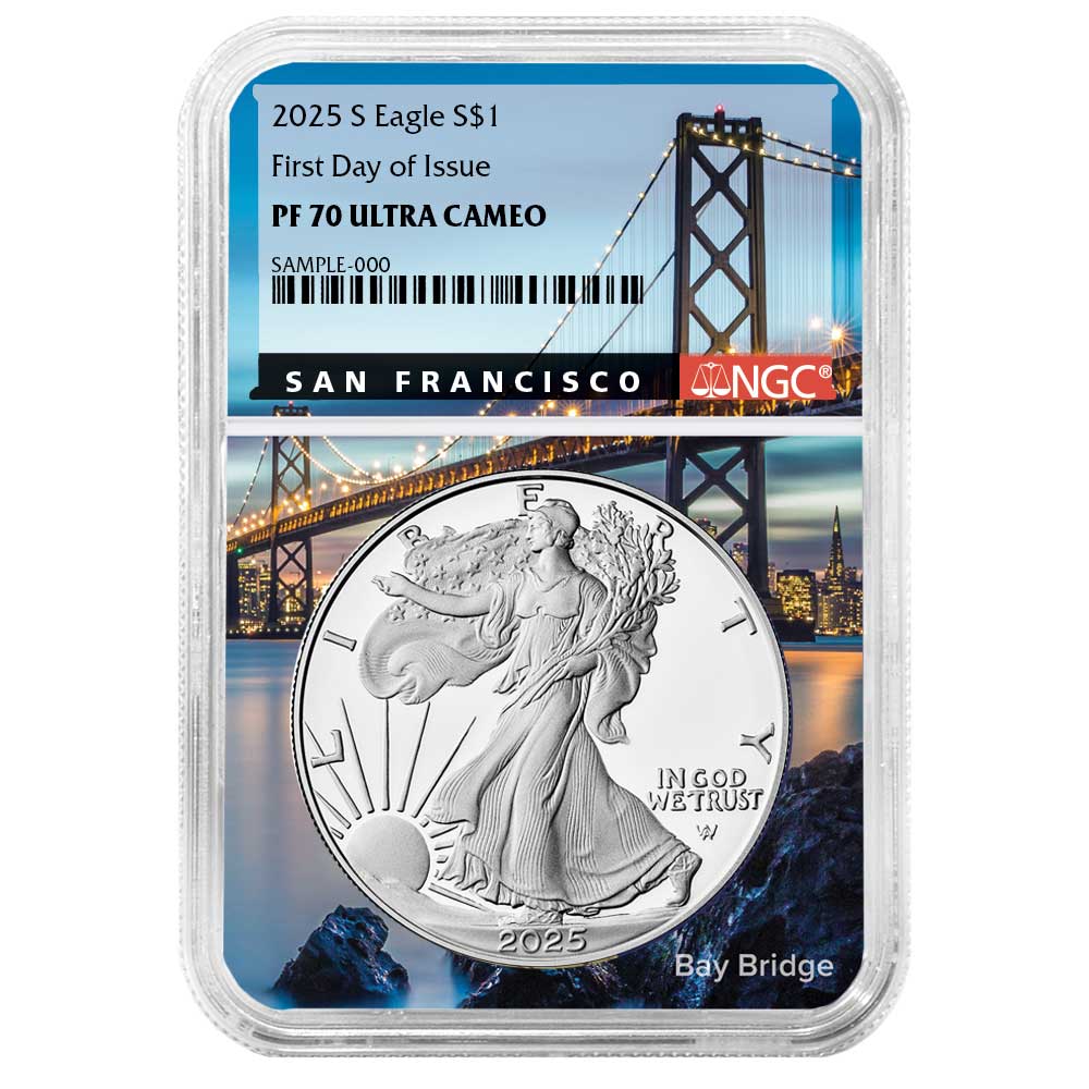 3個セット2025年 アメリカ純銀 自由の女神　イーグル　保証書付き 2025 P 1oz Proof Silver American Liberty Sunflower Medal NGC PF70