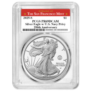 2025-S Proof $1 American Silver Eagle Navy Privy