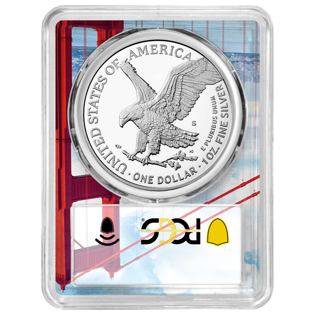 2025-S Proof $1 American Silver Eagle Navy Privy PCGS PR70DCAM FS