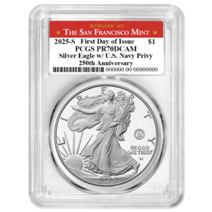 2025-S Proof $1 American Silver Eagle Navy Privy
