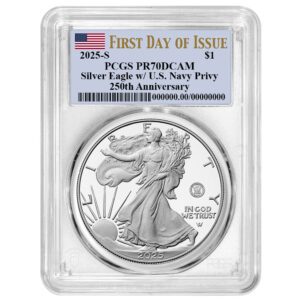 2025-S Proof $1 American Silver Eagle Navy Privy