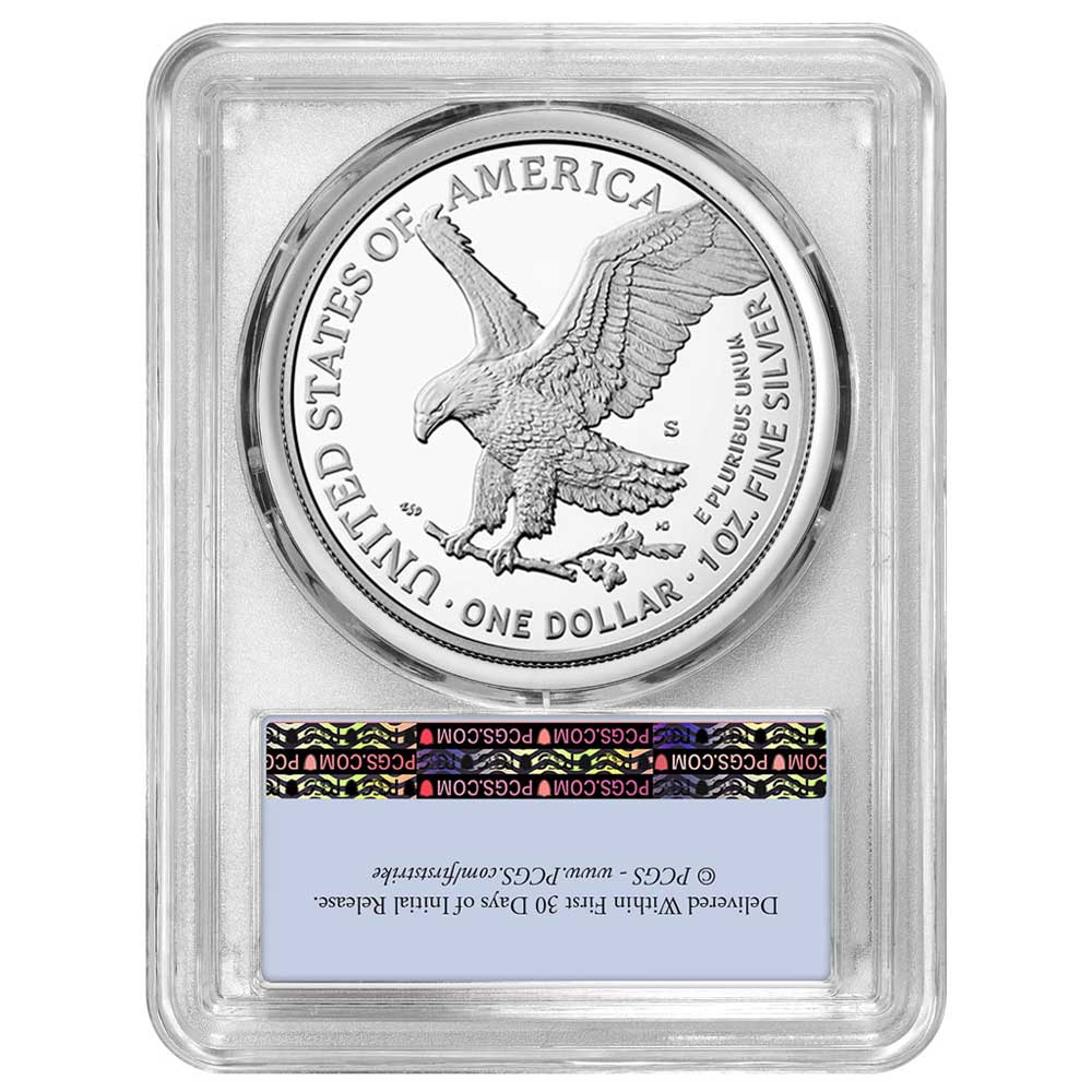 2025-S Proof $1 American Silver Eagle Navy Privy PCGS PR70DCAM FS