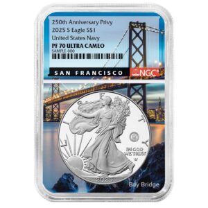 2025-S Proof $1 American Silver Eagle Navy Privy