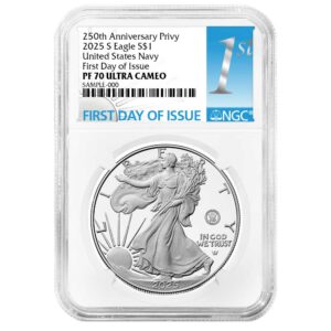 2025-S Proof $1 American Silver Eagle Navy Privy
