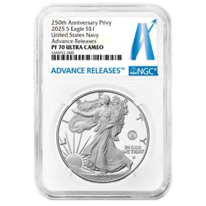 2025-S Proof $1 American Silver Eagle Navy Privy