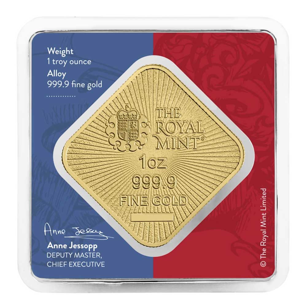 1 Troy oz Liberty & Britannia .9999 Fine Gold Bar - Pinehurst Coins