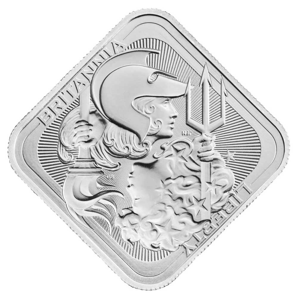 1 Feinunze Liberty & Britannia .999 Feinsilberbarren - Bild 1 von 3