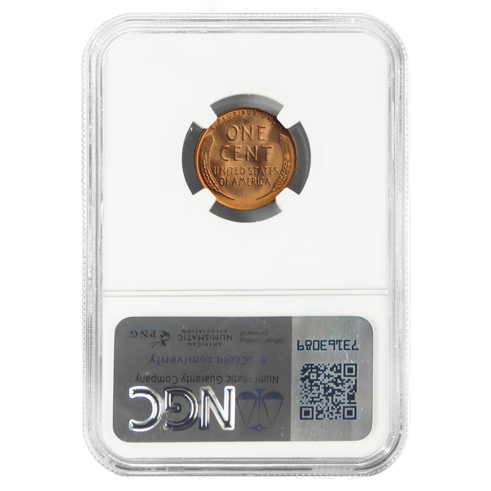 1957-D Lincoln Wheat Cent NGC MS67 CAC - Pinehurst Coins