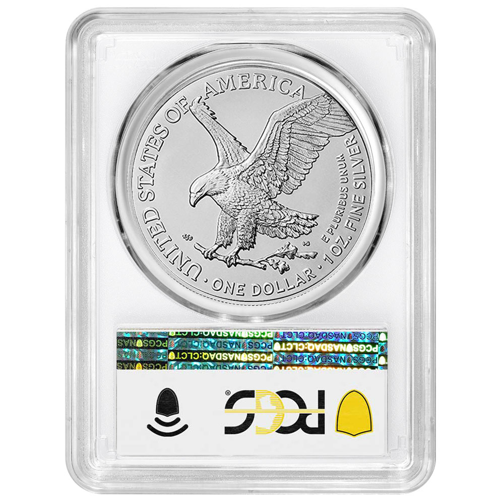 2026 (W) $1 American Silver Eagle PCGS MS70 FS Blue Label White