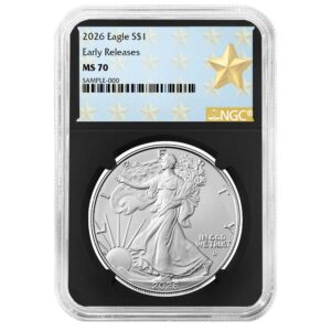 2026 $1 American Silver Eagle NGC MS70 ER West Point Star Label Retro Core