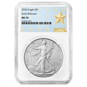 2026 $1 American Silver Eagle NGC MS70 ER West Point Star Label