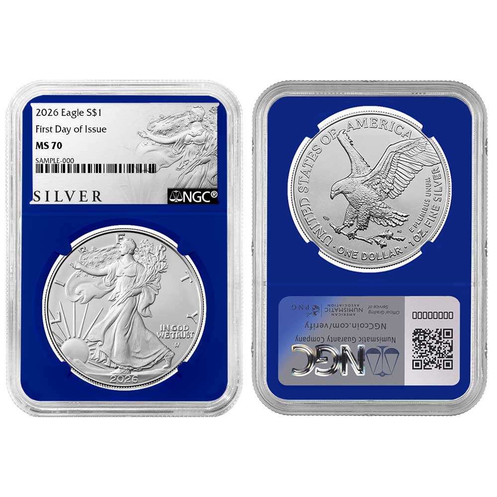 Presale - 2026 $1 American Silver Eagle NGC MS70 FDI ALS Label