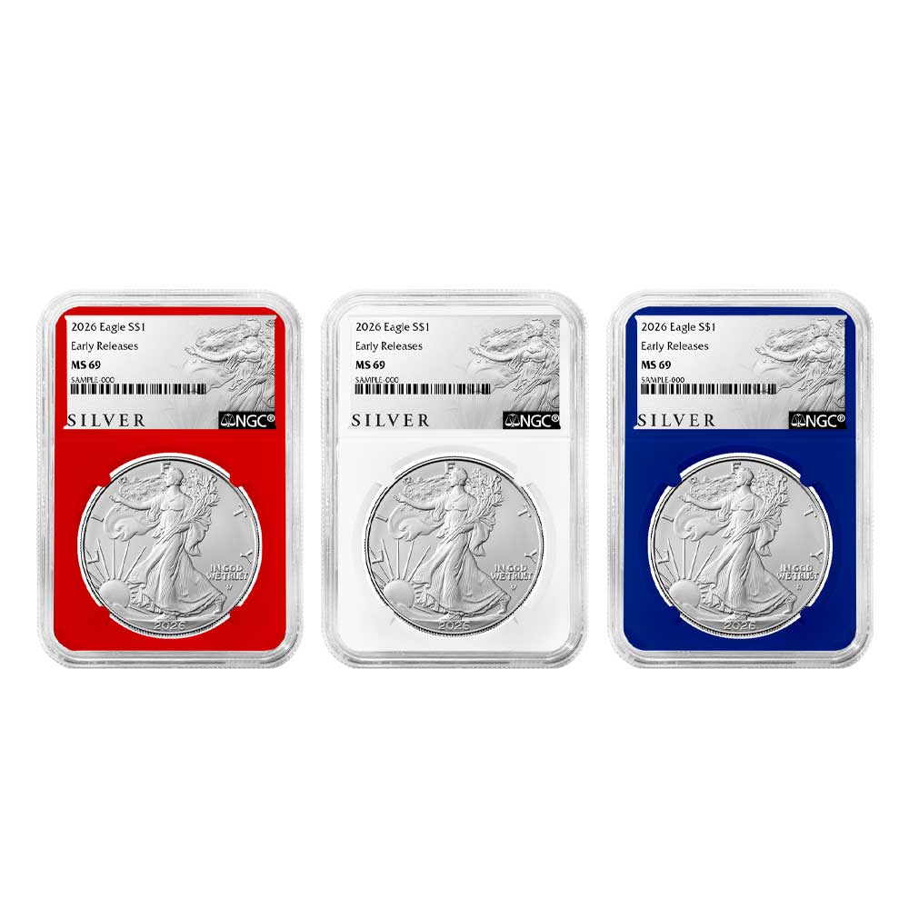 2026 1 American Silver Eagle 3pc Set NGC MS69 ER ALS Label Red White 48078 FilenameUTF 848078 