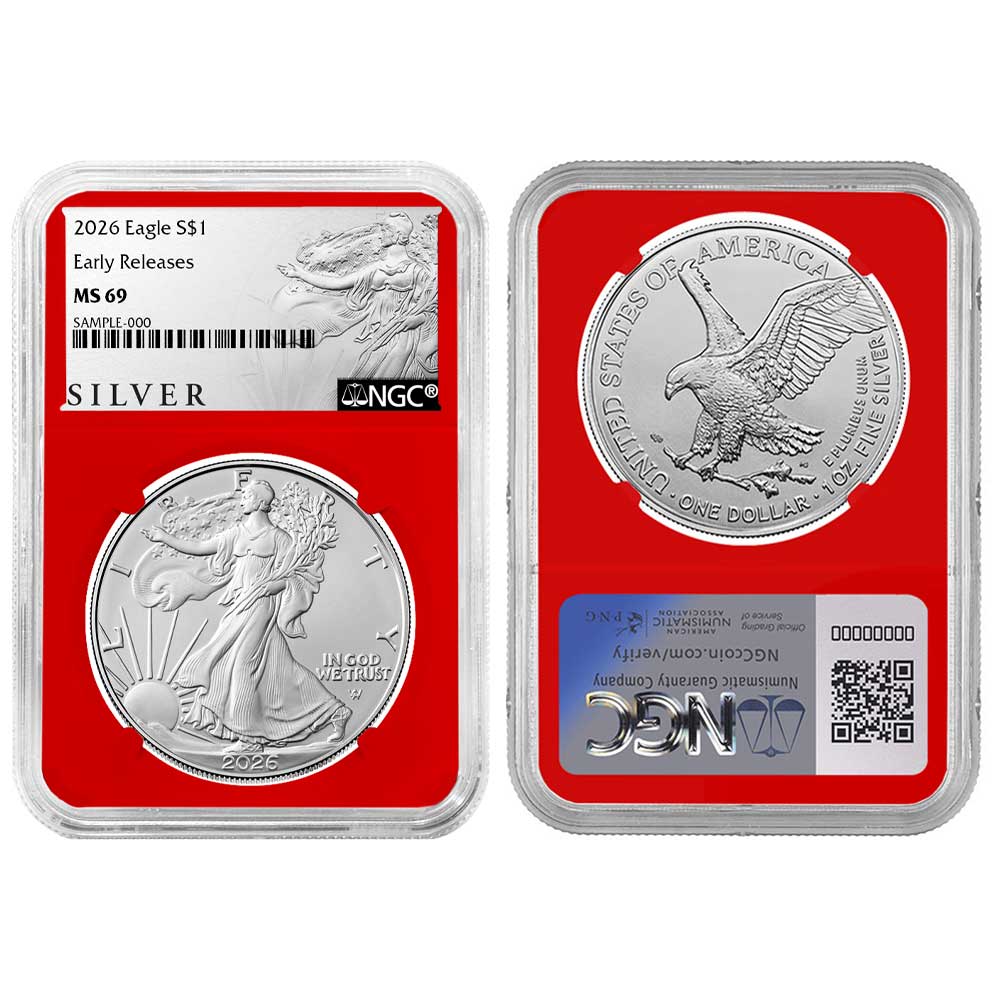 2026 1 American Silver Eagle 3pc Set NGC MS69 ER ALS Label Red White 48075c FilenameUTF 848075c 