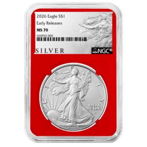 2026 $1 American Silver Eagle NGC MS70 ER ALS Label Red Core