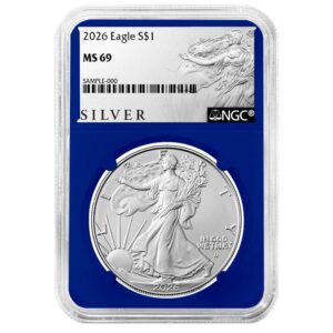 2026 $1 American Silver Eagle NGC MS69 ALS Label Blue Core
