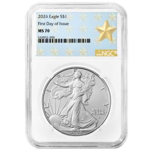 2026 $1 American Silver Eagle NGC MS70 FDI West Point Star Label